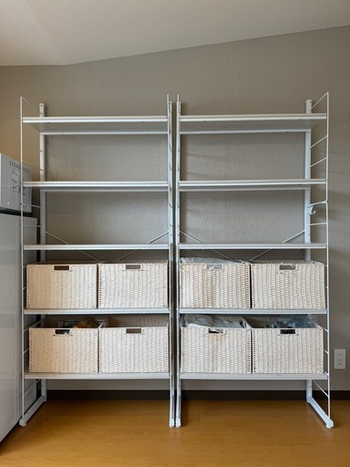 突っ張り壁面収納Nポルダ(幅60cm ホワイトウォッシュ) ニトリ ニトリ