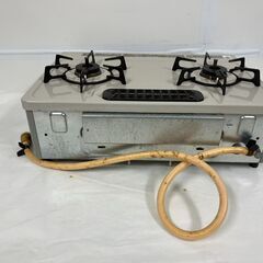 リンナイ 2口 ガスコンロ 都市ガス用 ガステーブル KGKM33BEL 左強火 2016年製 の画像
