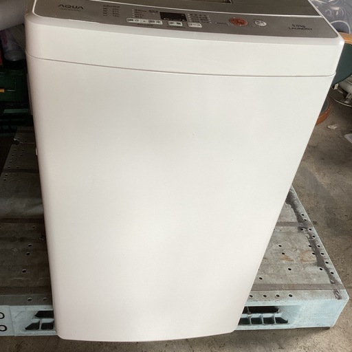 AQUA ストア 全自動電気洗濯機5.0kg 美品 AQW-BK50F 水戸市引き取り 