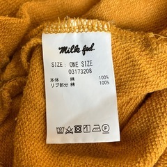 K2509-164 MILK FED トレーナー オーバー サイズ レディース ワンサイズ ほつれ汚れ有りの画像
