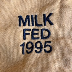 K2509-164 MILK FED トレーナー オーバー サイズ レディース ワンサイズ ほつれ汚れ有りの画像
