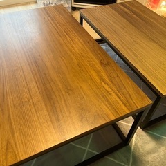 美品　ローテーブル　センターテーブル　北欧木目調の画像