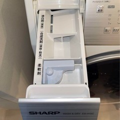 SHARP シャープ　2019年製　ドラム式洗濯乾燥機　ES-H10C-WL　　の画像