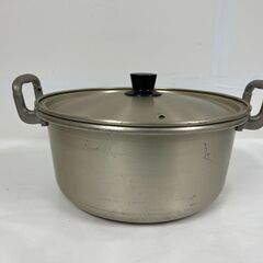 アルミ鍋 両手鍋 木蓋付き 炊き出し 大容量 50cm 寸胴鍋 30cm 20L ガス火専用 キングポット 業務用 中尾アルミ
