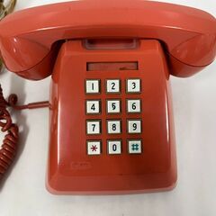 NTT プッシュ式電話機 601-P ピンク 昭和レトロの画像