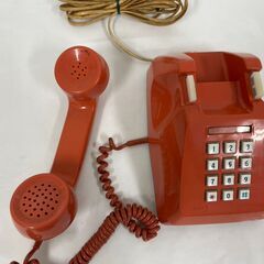NTT プッシュ式電話機 601-P ピンク 昭和レトロの画像