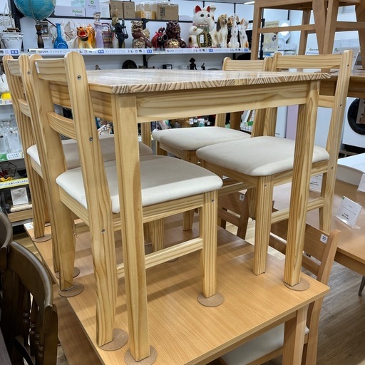 ダイニング５点セット ベガコーポレーション ナチュラル×アイボリー のご紹介です！