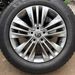 新車外しホイール、新品タイヤ　40系アルファード ヴェルファイア スタッドレスタイヤ 225/60r18の画像