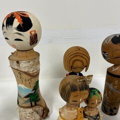 こけし 7体 民芸品 おみやげ 置物 高さ17cm～26cm の画像