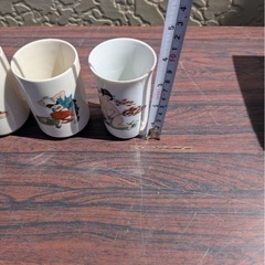 浮世絵 春画 徳利 湯呑み お猪口 美人画 酒器 茶器 ぐい呑み 陶器 昭和レトロ セットの画像