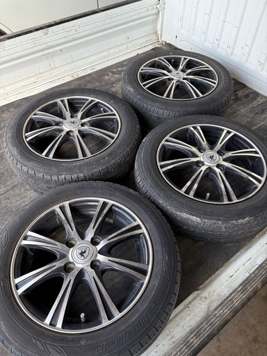 中古アルミ 14インチ ウェッズ BROOK NT8 4.5J 14 4/100 +45 ブラックポリッシュ