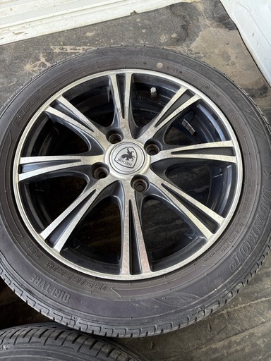 中古アルミ 14インチ ウェッズ BROOK NT8 4.5J 14 4/100 +45 ブラックポリッシュ