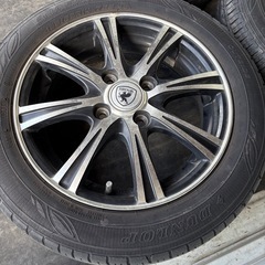 中古アルミ 14インチ ウェッズ BROOK NT8 4.5J 14 4/100 +45 ブラックポリッシュの画像