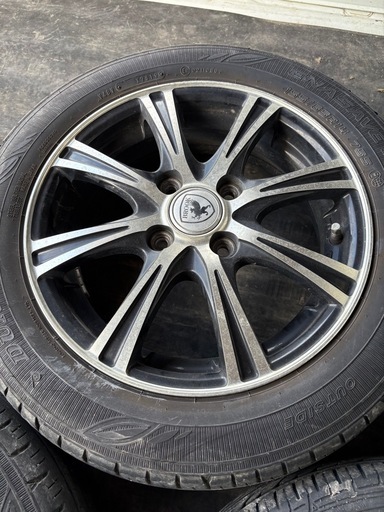 中古アルミ 14インチ ウェッズ BROOK NT8 4.5J 14 4/100 +45 ブラックポリッシュ