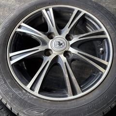 中古アルミ 14インチ ウェッズ BROOK NT8 4.5J 14 4/100 +45 ブラックポリッシュの画像