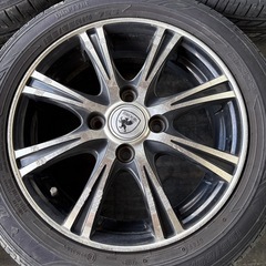 中古アルミ 14インチ ウェッズ BROOK NT8 4.5J 14 4/100 +45 ブラックポリッシュの画像
