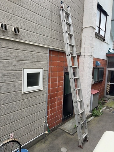 2連はしご ハセガワ 伸縮はしご HC2-71 アルミ