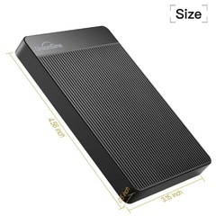 500GB 外付け ハードディスク超薄型外付けHDDポータブルハードディスクの画像