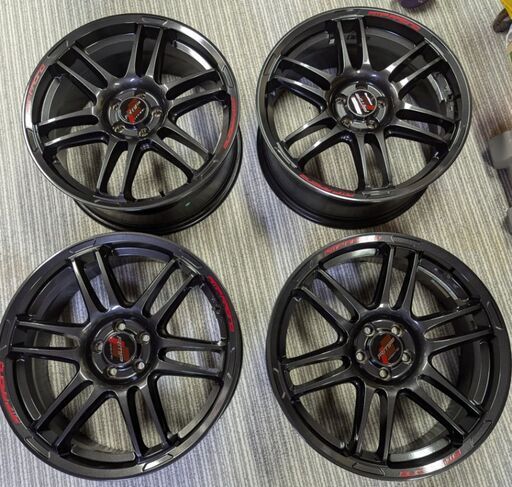 RMPレーシング R26 18in 7.5J+50 PCD100 5H 4本セットホイール プリウス 86 ウィッシュ BRZ レガシィ インプレッサ レクサスCT