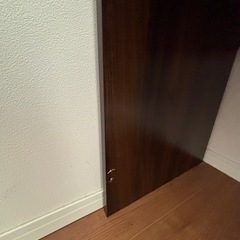 【美品】モダン木目調ワークデスク（引き出し＆スライド棚付）在宅ワーク・学習机に！の画像