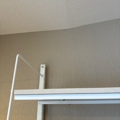 ニトリ 突っ張り壁面収納Nポルダ 幅80cm ホワイトウォッシュ (2つ) ※突っ張り無しの画像