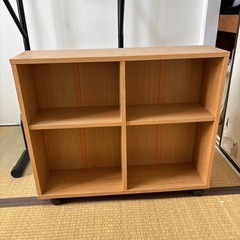 押入れ用　本棚　棚　キャスター付きの画像
