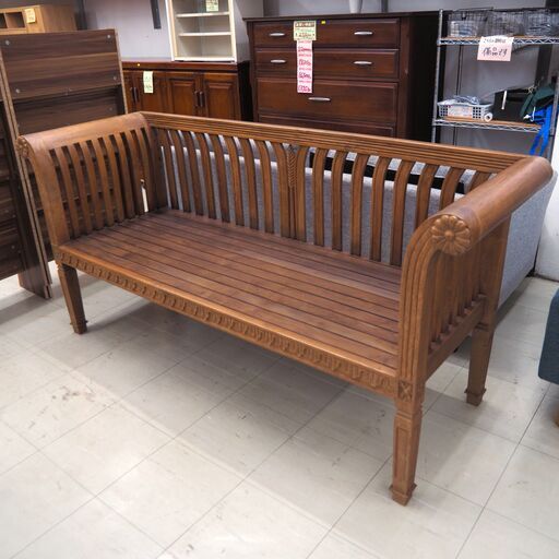 木製ベンチ　リユース品　価格　16,500円