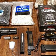 東京マルイ 電動ハンドガン(グロック18c)フルセット ヨネザワ レミントンライオット(希少品)他の画像