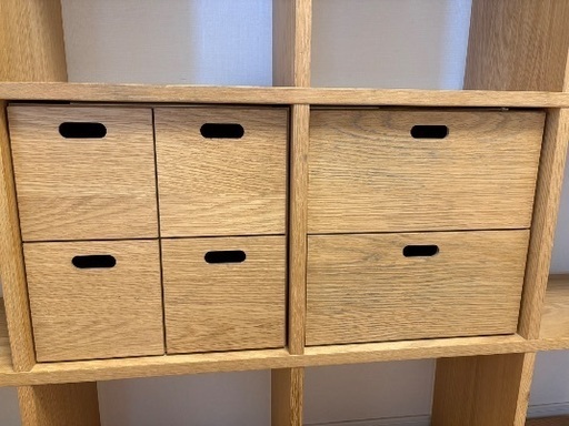 【状態良好】〈無印良品〉スタッキングシェルフ　3×5段（引き出し付）