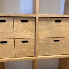 【状態良好】〈無印良品〉スタッキングシェルフ　3×5段（引き出し付）の画像