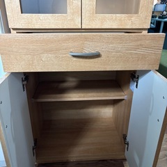 🌸食器棚🌸 大人気商品✨️早い者勝ち❣️棚チェスト収納家具茶色ブラウンキッチン収納の画像