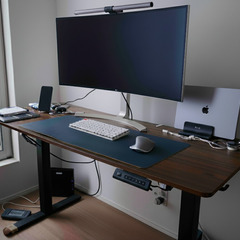 昇降デスク  電動 昇降式デスクスタンディングデスク 幅140cm 奥行60cm Cubicubiの画像