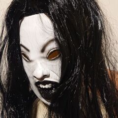 怖い…ハロウィンマスク 女幽霊の画像