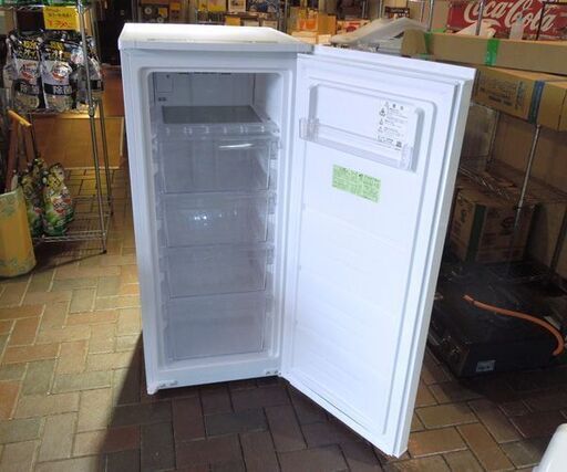 シャープ 1ドア冷凍庫 126L FJ-HF13H-W どっちもドア 2022年製  霜取り不要 冷凍ストッカー セカンド冷凍庫 冷凍/冷蔵切替モード プラズマクラスター  札幌市東区 新道東店