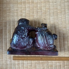 備前焼置物　申（さる）　開運こづちの画像