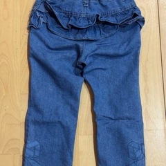 メゾピアノ　美品　フリルデニムの画像