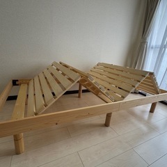 【シングルサイズ】すのこべッドの画像