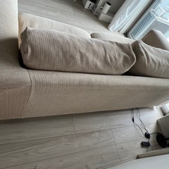 無印良品　ソファ 2.5シーター(フェザーポケットコイル)の画像