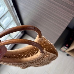 編みバッグの画像