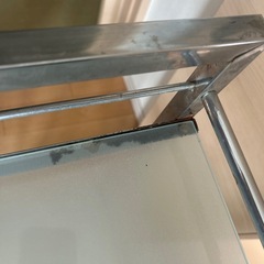 ワゴン　ガラス　コマ付きの画像
