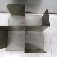現状品 昭和レトロ PLUS 回転式 ブックスタンド スチール製 43×43×31.5cm 帳簿立て 本立て 書類 ラック 店舗什器 古道具 苫小牧西店の画像
