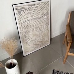 【撮影時使用のみ】定価¥18,500- 特大アートポスター フレーム付 70x100cm 北欧の画像