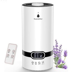 【新品未使用】超音波式加湿器 5L大容量 アロマ対応 リモコン付の画像