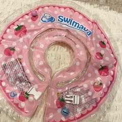 スイマーバ首リング　レギュラーサイズ　いちご柄の画像
