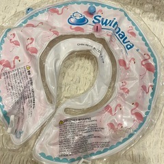 スイマーバ首リング　レギュラーサイズ　フラミンゴ柄の画像