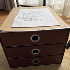 紙製小物収納ボックス 3段の画像