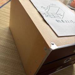 紙製小物収納ボックス 3段の画像