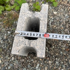 ③ コンクリートブロック　DIY 外構の画像