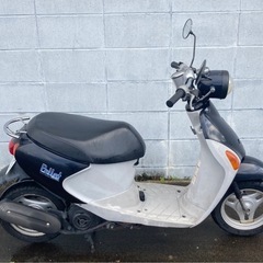 福知山市　SUZUKI スズキ レッツ４パレット 50cc ホワイトxブラック 原付バイク 稼働品の画像
