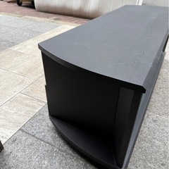 木製テレビ台　黒　ブラック　テレビボード　の画像